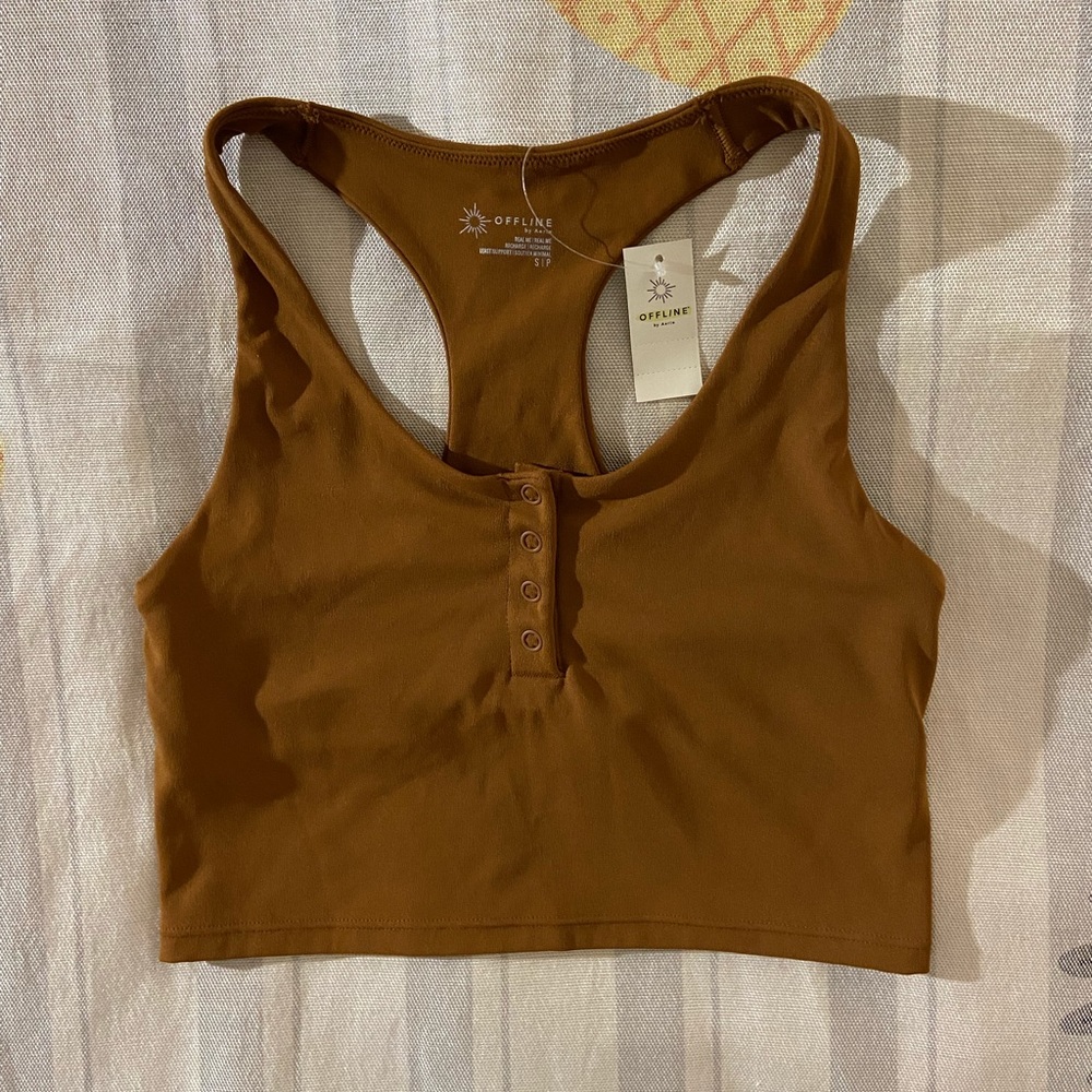 OFFLINE by Aerie Henley Longline Sports Bra